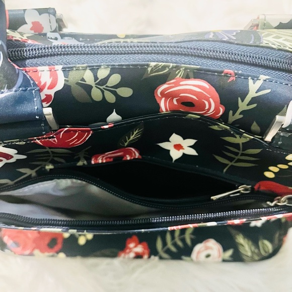 Ju-Ju-Be Be Sassy Navy Floral Organizational Satchel Bag (Midnight Posy) - Picture 5 of 9